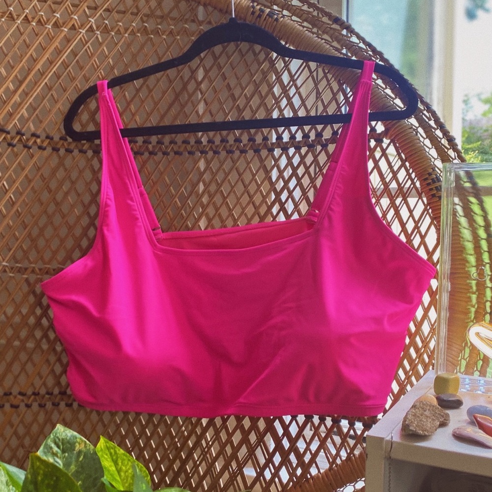 Pink bathing suit top